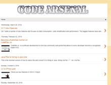 Tablet Screenshot of codearsenal.net